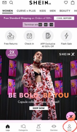 como ganhar roupas de graça na Shein